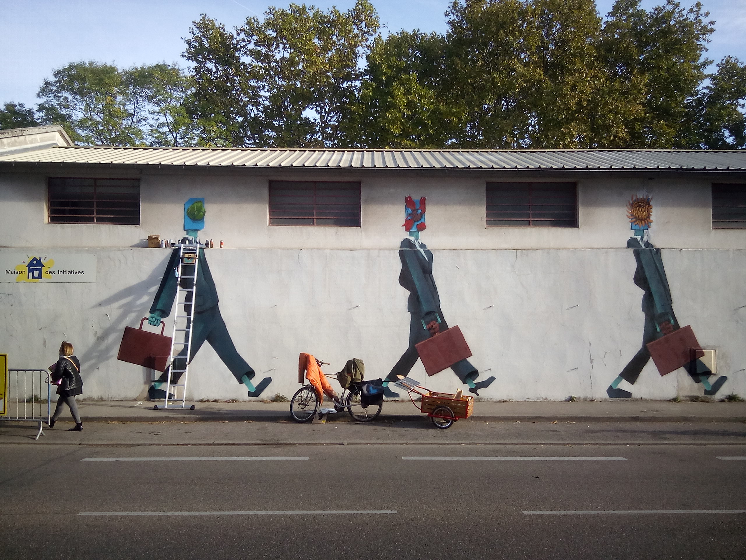 Peinture Murale symboliste, street art.