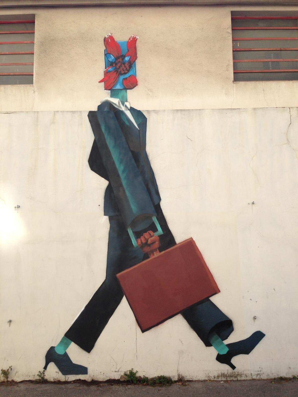 Peinture Murale symboliste, street art.